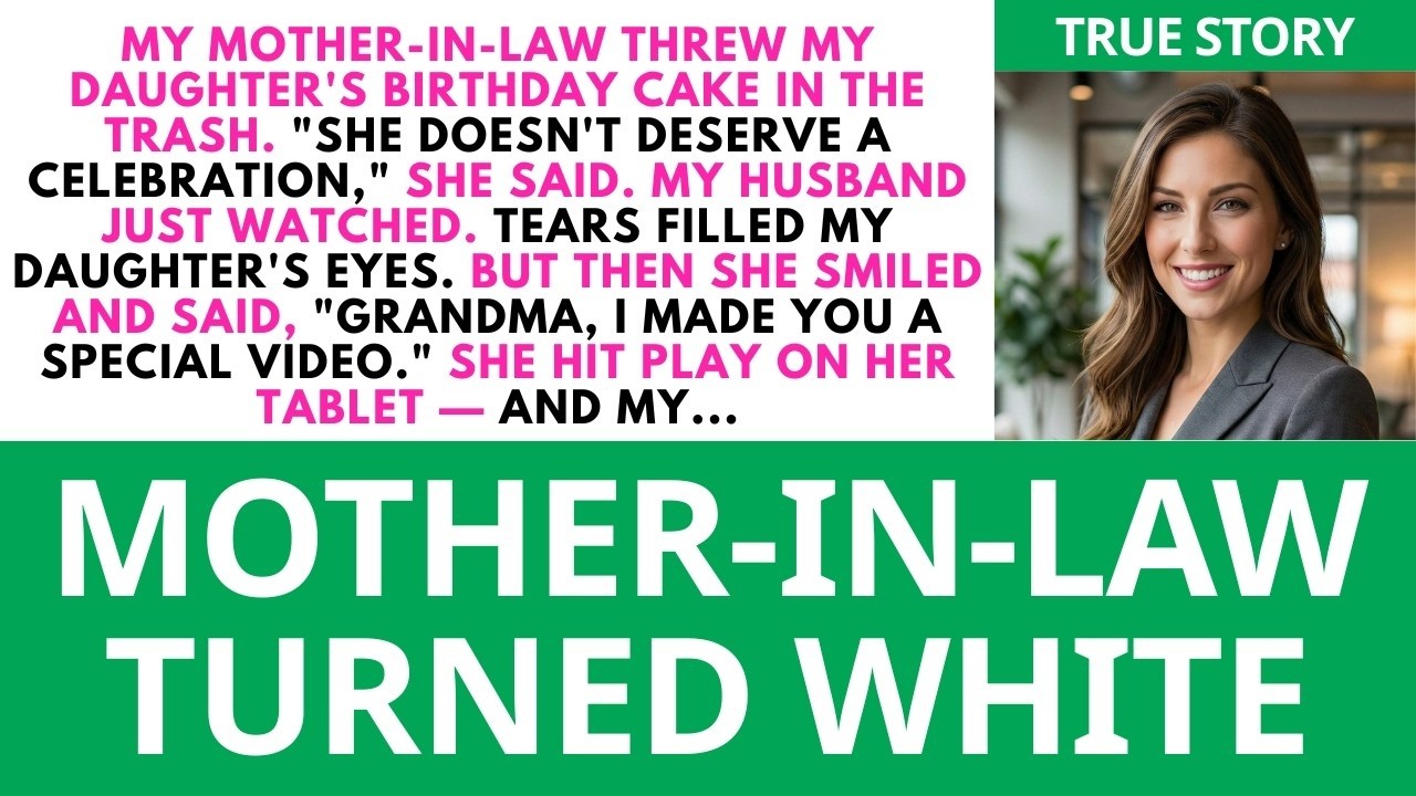 MIL Trashed My 8yo's Birthday Cake. Then My Daughter Played ONE Video That Expose..