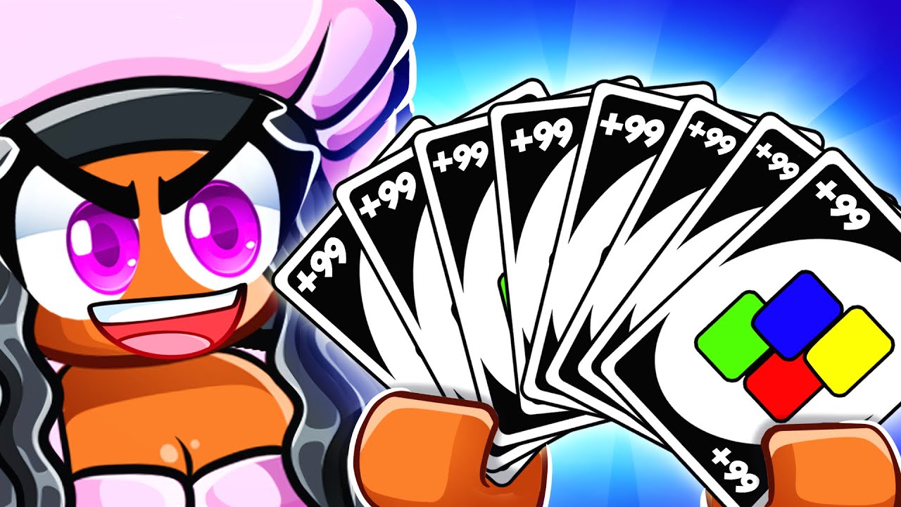 Using +99 Cards in Roblox Uno...