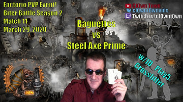 Factorio PVP Biter Battles S2 Match 11 - Baguettes vs. SteelAxe Prime