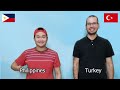 Days of the Week - Filipino Sign Language and Turkish Sign Language