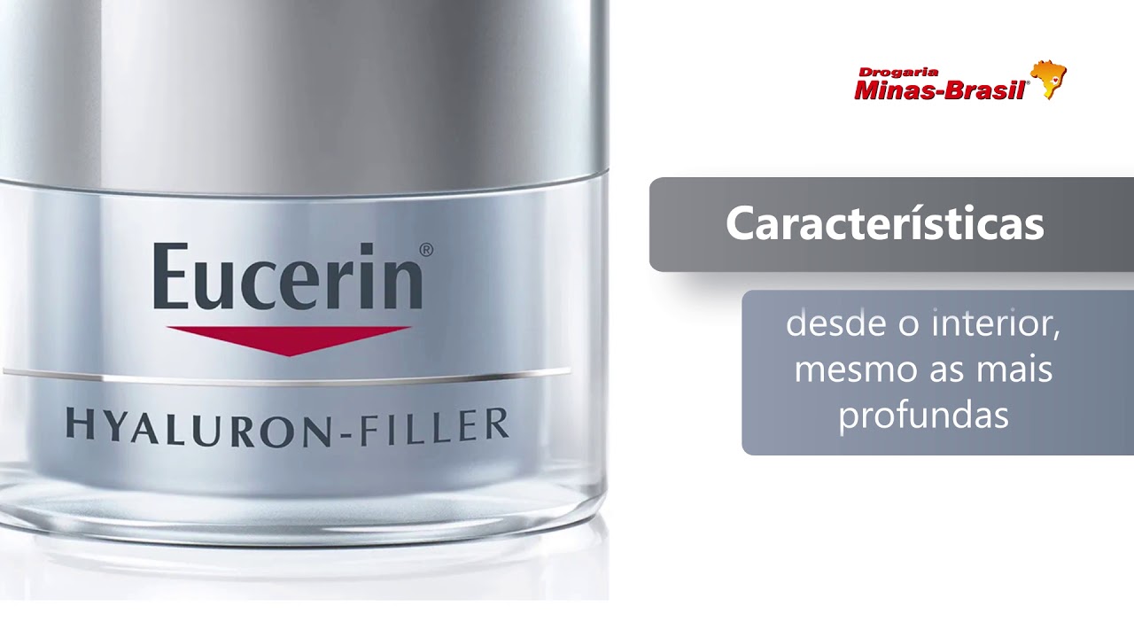 Creme Eucerin Antiidade Hyaluron Filler Noite 50ml Drogaria Minas
