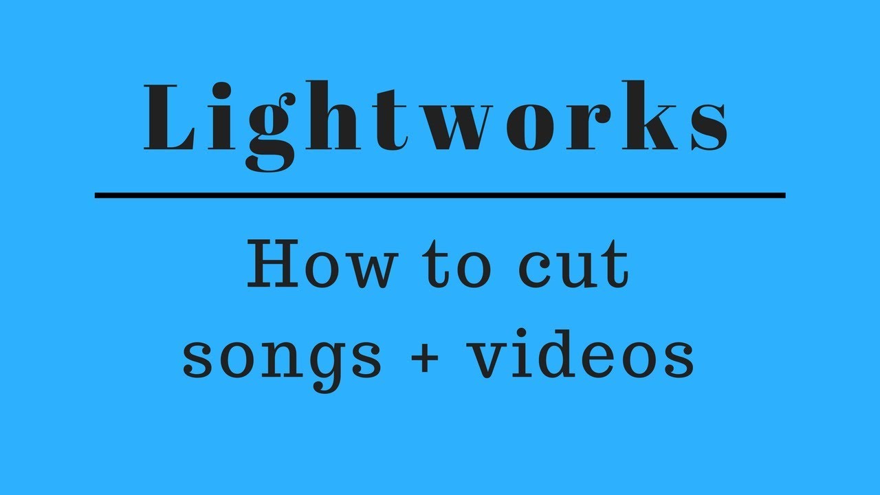 Lightworks How I Cut My SoundCloud Clips YouTube