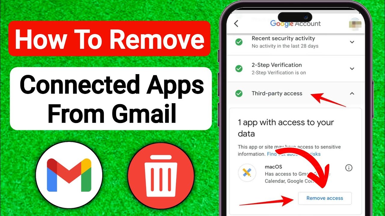 How to Remove Connected Apps and Sites From Google Account 2023 - YouTube