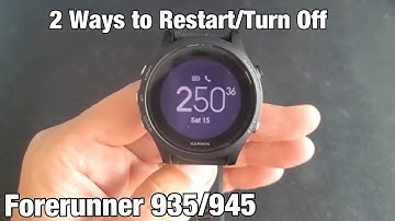 Forerunner 945/935: How to Restart or Power Down (2 Ways)