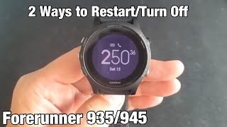 Forerunner How Restart or Power Down (2 Ways) YouTube