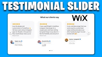 How to Create Testimonial Slider on Wix | Add Review Section wix
