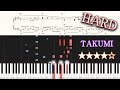 TAKUMI Suguru Matsutani Hard Piano Tutorial Sheets Piano Arrangement TAKUMI Suguru Matsutani Hard Piano Tutorial Sheets Piano Arrangement