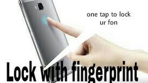 Trick to lock any Android device using fingerprint scanner like moto G5 plus.