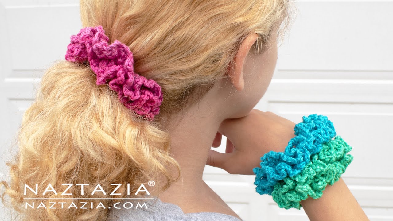 HOW to CROCHET SCRUNCHIES - Inspired by VSCO Girl Trend Hair Scrunchie 