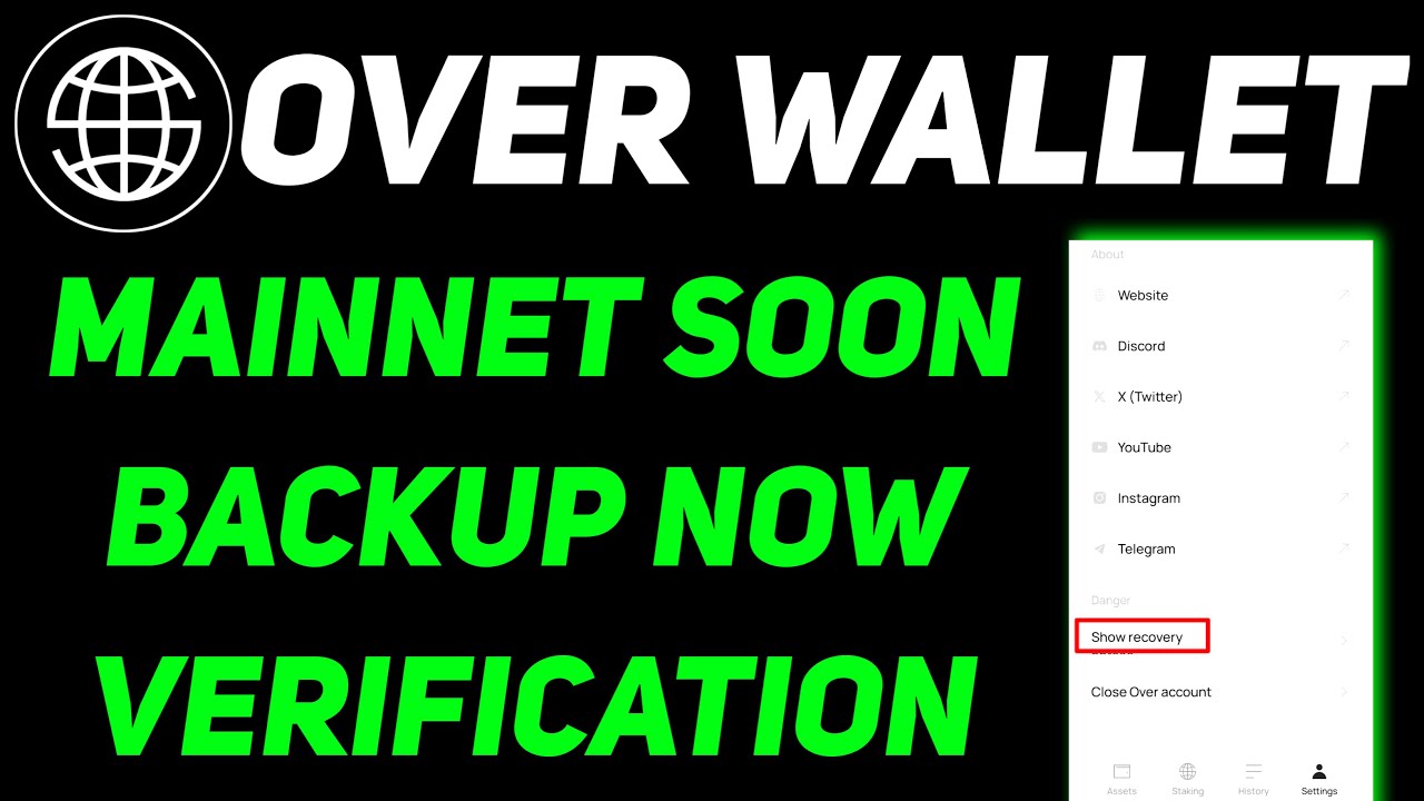 Over Protocol Wallet New Update | Over Wallet Backup Recovery | Over Wallet Mainnet & Verification