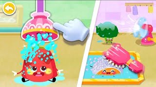 Baby panda's 🐼 Magic kitchen game #kidscookinggame #babybus #babypandacooking screenshot 1