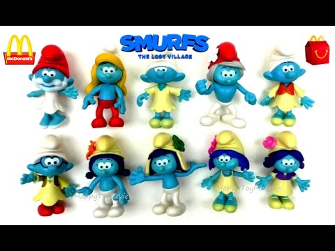2017 McDONALD'S SMURFS HAPPY MEAL TOYS BLIND BAGS KINDER SURPRISE EGGS FIGURES KIDS MOVIE COLLECTION