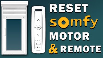 Reset Somfy Motor & Remote to Factory Settings | 1.40 minutes