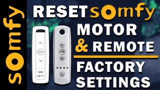 Reset Somfy Motor & Remote to Factory Settings | 1.40 minutes screenshot 3