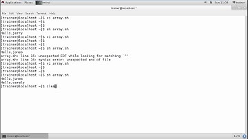 Linux - Shell arrays