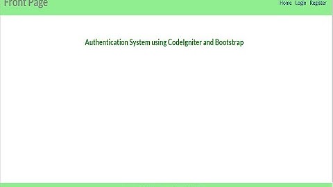 codeigniter session with bootstrap