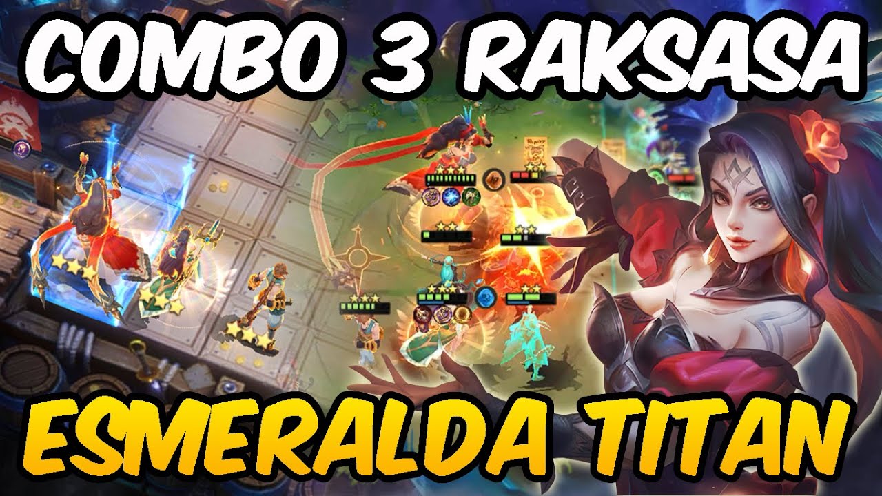 COMBO 3 TITAN MAGE ESMERALDA RAKSASA + KADITA SAVE THE GAME!! MAGIC