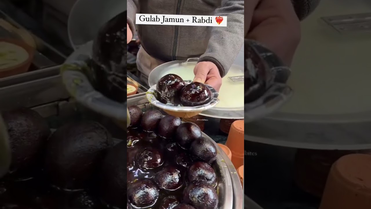 Gulab Jamun Aur Rabdi Recipe ❤️😋||Rabdi #youtube#youtubrshorts#shorts