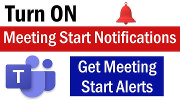 How To Turn ON Meeting Start Notifications in Teams | Teams Meeting Start Notifications Not Working