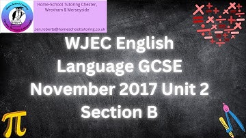 WJEC GCSE English Language Unit 2 Section B November 2017