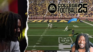 COLLEGE FOOTBALL 25 FIRST LOOK AT GAMEPLAY ! ( REACTION)