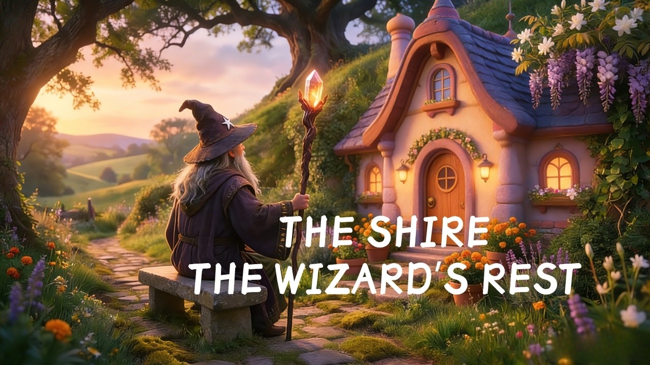 Medieval Music for Focus and Calm | Gandalf's Rest in the Shire (Healing Sunset Ambience)