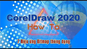 Tự Học CorelDraw 2020 – 7 hiệu ứng bitmap thông dụng người sử dụng CorelDraw cần phải biết