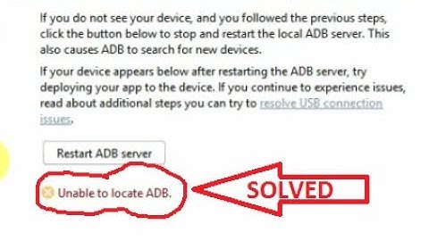 Unable to locate ADB in android studio error solved | Android studio 2020