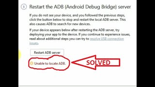 Unable to locate ADB in android studio error solved | Android studio 2020