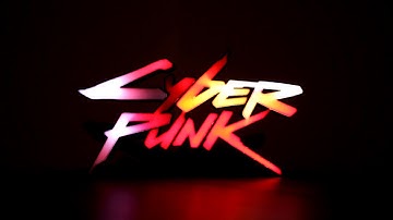 Cyberpunk RGB LED Neon Sign using ws2812b and wled on an ESP8266