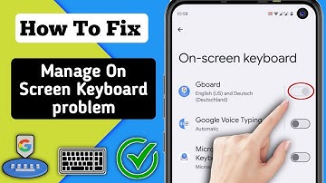How to Fix Manage On Screen Keyboard problem {2024} || Manage on screen keyboard problem solved