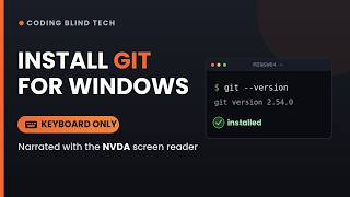 Install Git for Windows Using Only the Keyboard | 2026 #git #programming #developerproductivity