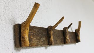 Wooden Coat Rack - DIY Coat Hanger