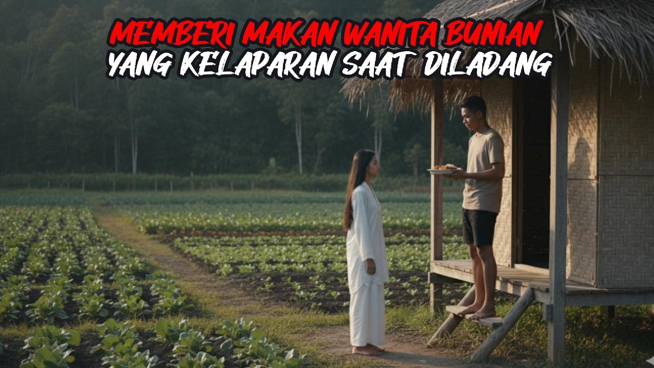 MEMBERI MAKAN WANITA BUNIAN YANG KELAPARAN SAAT DI LADANG - CERITA MISTIS - HOROR