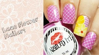 Lace Flower Nailart