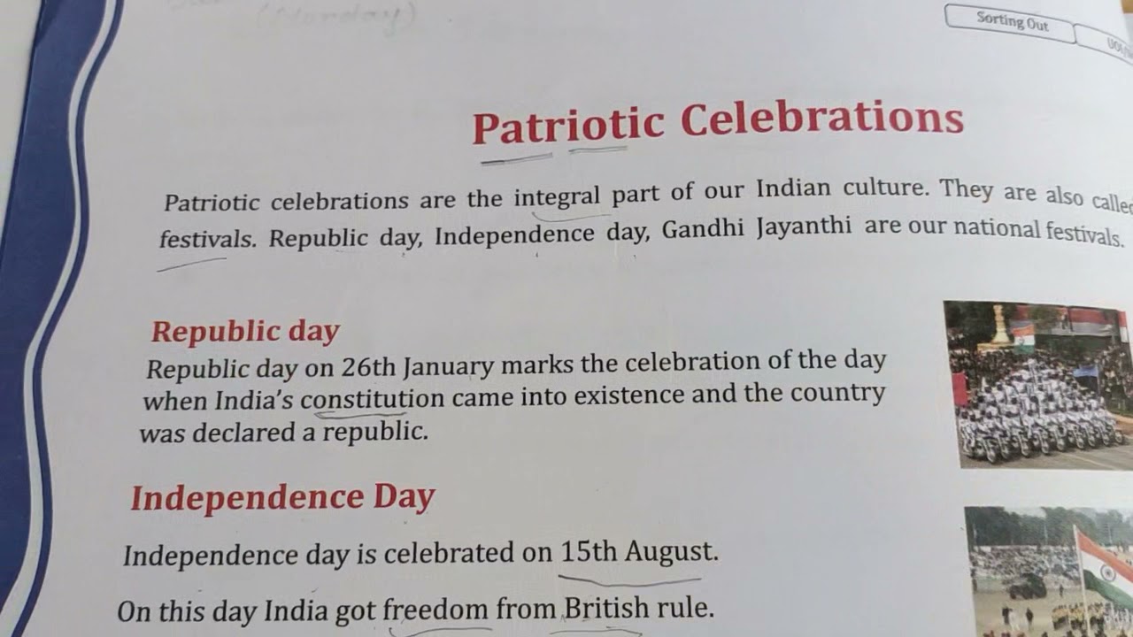 Patriotic Celebrations..