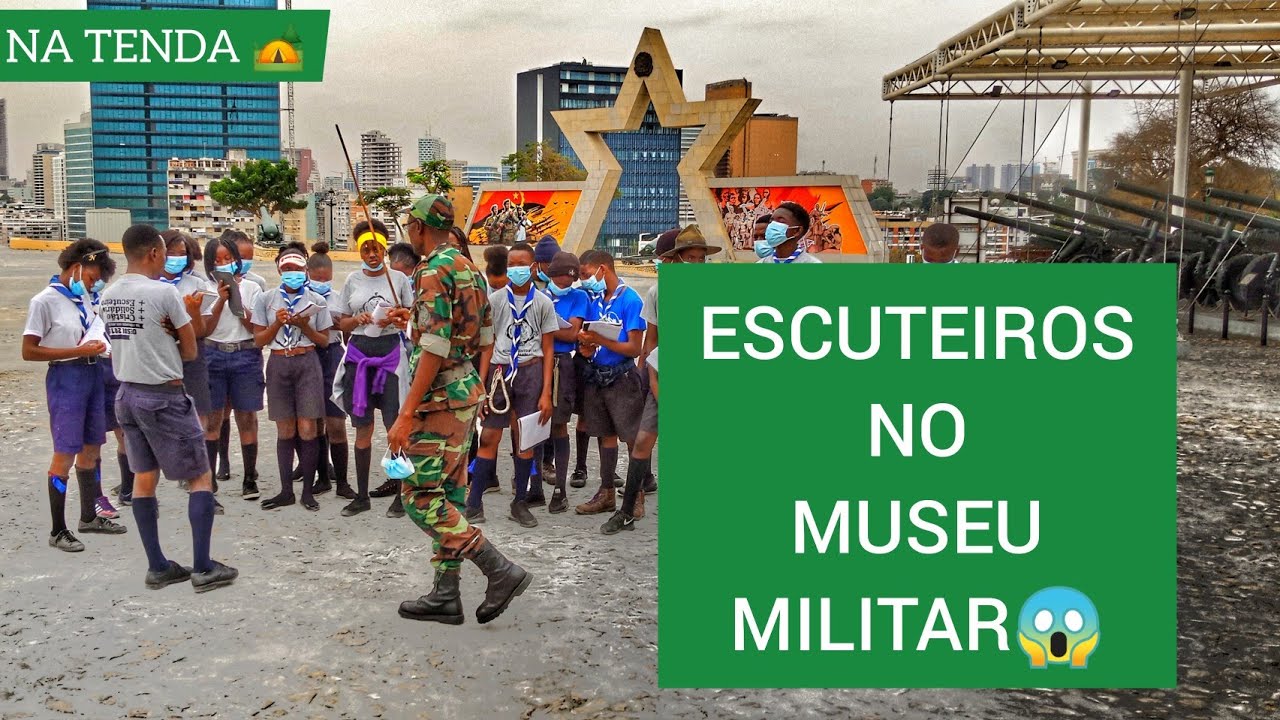 exploradores seniores visitam o Museu Militar #escuteiros de #Angola