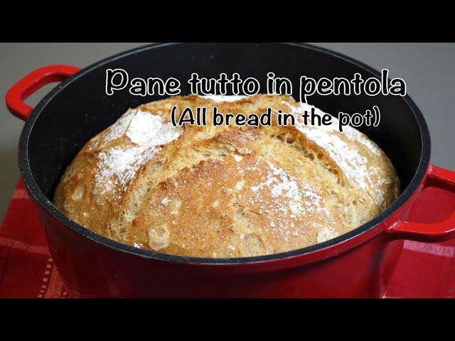 PANE TUTTO IN PENTOLA, la ricetta perfetta per non sporcare nulla! bread in  the pot 