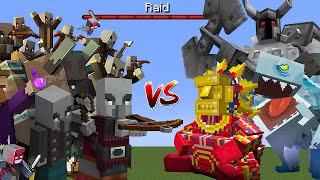 Raid Hardest Difficulty vs Mowzie's Mobs in Minecraft
