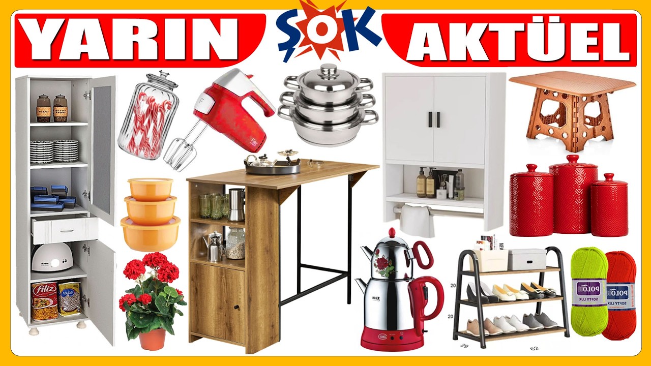 ŞOK 1 MART 2026 | GÜLLÜ ÇAYCI | ŞOK KÜÇÜK EV ALETLERİ | ŞOK AKTÜEL KAMPANYA | ŞOK ÇEYİZLİK HAFTA