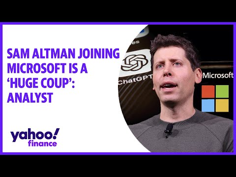 Sam altman joining microsoft is a 'huge coup': analyst