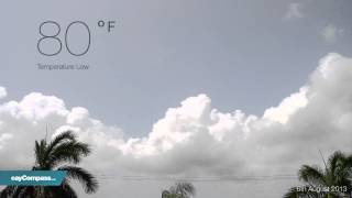 Grand Cayman weather snapshot: 6th August