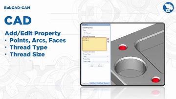 BobCAD CAM V33 Add Edit Property