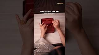 पहाड़ी पौछी को कैसे पहने  how to wear pauchi 😍👌🏻👌🏻 #wedding #gottapatti #indianjewellery #pauchi