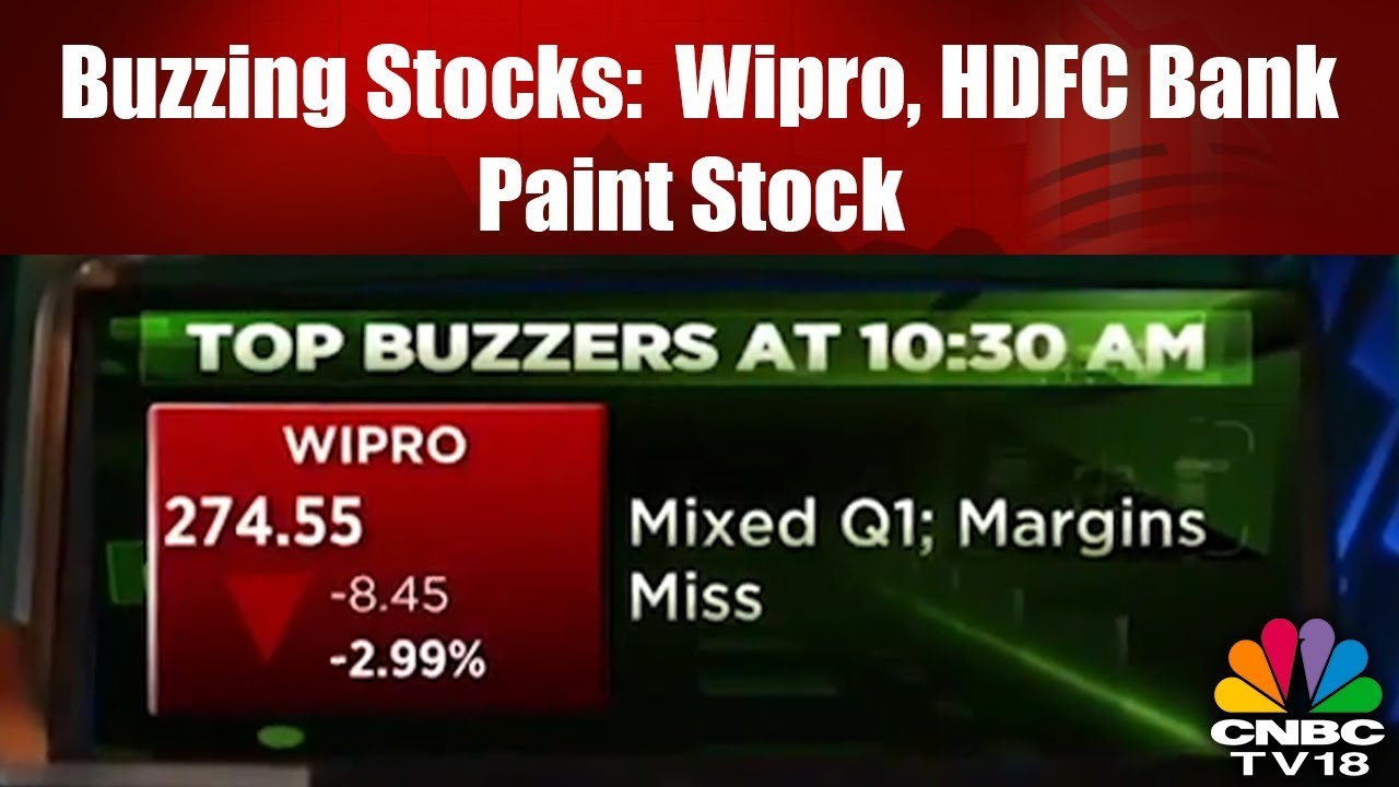 Buzzing Stocks:  Wipro, HDFC Bank, Paint Stocks, ITC, Havells, Bata, South India Bank | Chartbusters