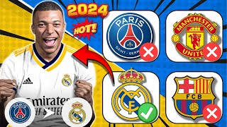 Mbappé In REAL MADRID ?😮💵Guess The New Club Of Football Players⚽🏃‍♂️