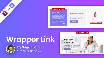 Add Wrapper link to Sections, Columns and Widget in Elementor Page Builder.