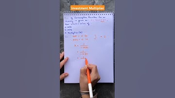 How to calculate MPC, MPS & Multiplier? Numerical Investment Multiplier | Investment Multiplier