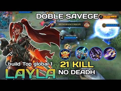 Build Layla!! Doble Savege!! Best Build!! Build Top Global 1 Layla