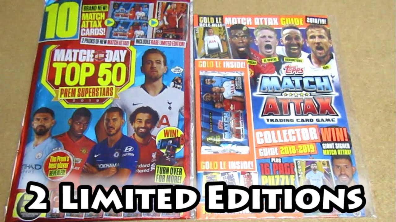 Match Attax 18/19 Limted Editions Match Attax Collectors Guide